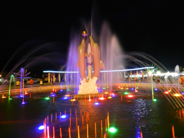 大鹿岛旅游景点音乐喷泉广场