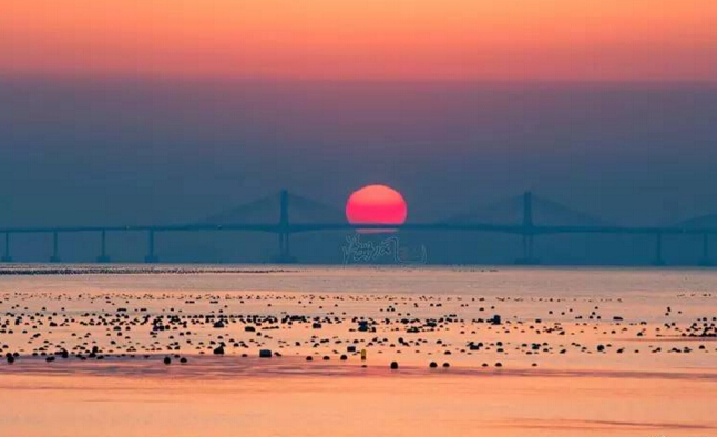 来长海，欣赏海上日出