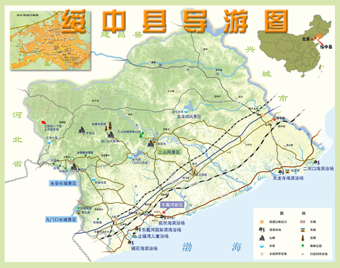 绥中县地图位置图片